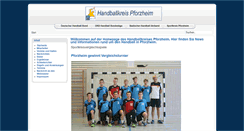 Desktop Screenshot of handballkreis-pforzheim.de