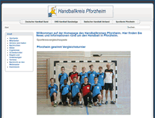 Tablet Screenshot of handballkreis-pforzheim.de